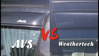 WEATHERTECH vs AVS  Which IN CHANNEL Rain Guard Window visor is The Best [upl. by Forsyth149]