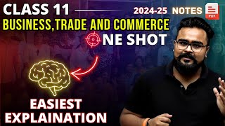 BUSINESS TRADE AND COMMERCE class 11 ONE SHOT  Chapter 1 Business Studies  Gaurav Jain [upl. by Aehtela]