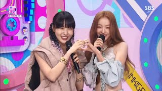 240317 CHUNG HA amp YOOA Comeback Interview  SBS INKIGAYO 1080P [upl. by Mudenihc317]