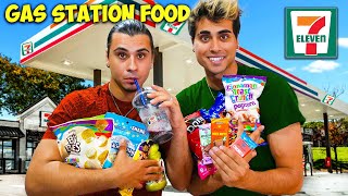 Eating Only GAS STATION FOOD For 24 HOURS [upl. by Etnod]