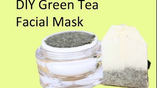 DIY Green Tea Facial Mask [upl. by Nelleh]