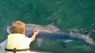 6 Year Old Catches Huge Fish [upl. by Acinorej58]