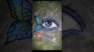 Chalk drawing youtubeshorts art chalkart streetart eyes sidewalkchalk artist [upl. by Nikolaos]