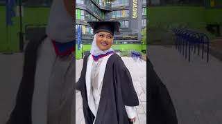 Alhamdulillah graduation qmul masters 2022 qmulgrad hijabi gradoutfit [upl. by Anitsihc]