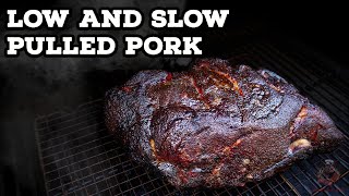 Low And Slow Smoked Pulled Pork  Overnight Pork On A Pellet Grill [upl. by Oiuqise]