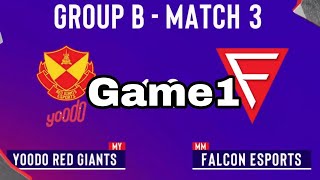 GAME1 FALCON ESPORTS VS YOODO RED GIANTSSNAPDRAGON PRO SERIES [upl. by Godspeed]