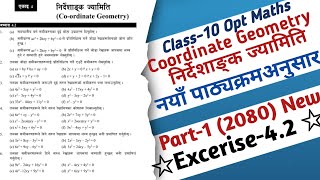 01  Class10 Opt Maths Coordinate Geometry Exercise 42  Equation of pair Straight lines Solution [upl. by Oicram]