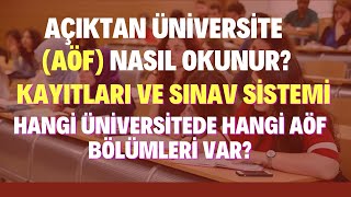 Aöf Nasıl Okunur Açıktan Üniversite Nasıl Okunur Aöf Sistemi Genel Tanıtımı [upl. by Gardie719]