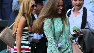 Andy Murray winning shot Wimbledon 2013 and Kim Sears long sleeves by Victoria Beckham [upl. by Jon]