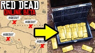 SECRET SPAWN UNLIMITED TREASURE HIDEOUTS in Red Dead Online Treasure Tips amp GLITCH RDR2 [upl. by Kally]