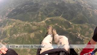 Parapente départ de cross et 1 er cross pour jérôme [upl. by Arayk545]