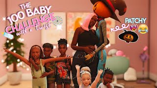 Pregnant by PATCHY🎉✨ The 100 Baby Challenge with INFANTS👶🏾🍼 The Sims 4 18 [upl. by Wade]