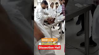 MBBS Life 🩺 Dissection hall  MBBS practical time Fun in MBBS mbbs neet motivation trending [upl. by Aid]