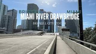 4K DOWNTOWN MIAMI BRICKELL CITY CENTER  MIAMI RIVER DRAWBRIDGE  WALKING TOUR miami viral [upl. by Roman]