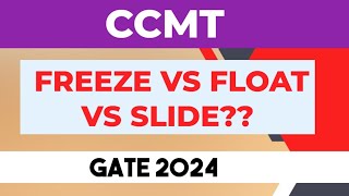 CCMT freeze vs float vs slide ccmt Counselling 2024 [upl. by Analli]