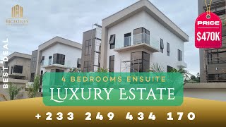 Luxury 4 Bedrooms Estate at Ridge Kumasi Selling  3 Storey Homes  470k realestate kumasi ghana [upl. by Ahsuatan155]