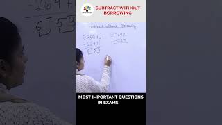 ✨Subtract without borrowing shorts maths tipsandtricks youtubeshorts viral subtraction [upl. by Jewett831]