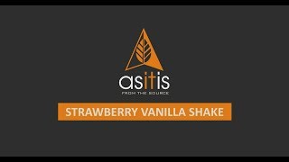 How to make Strawberry Vanilla Shake using ASITIS Whey Protein [upl. by Lorelei128]