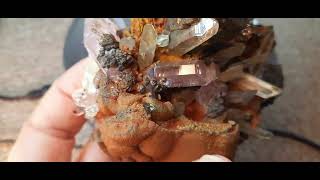 FLUORAPATITEQUARTZSIDERITEETC healing minerals crystals gems [upl. by Dnaloy]