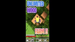 How to make Unlimited TREEwood FARM in Minecraftjungle sapling farm in Minecraft [upl. by Sherl]