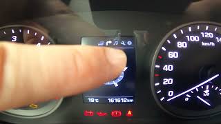 How to Check Tyre Pressure in Hyundai Tucson III  2015 – 2020   Manage Tyre Pressure [upl. by Oine]