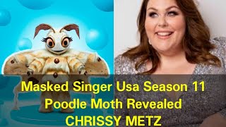 Masked Singer Usa Season 11  Poodle Moth Revealed  Chrissy Metz [upl. by Aicerg]