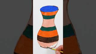 Vase Acrylic Painting  Art for Kids shorts painting art [upl. by Gayl384]