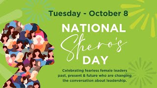 Celebrating National Sheros Day on October 8 2024 [upl. by Coney]