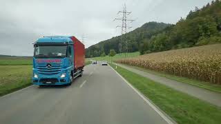 Iveco Stralis 570 XP POV Dietikon nach Solothurn Liestal und zurück nach Beringen SH 7Teil [upl. by Esojnauj]