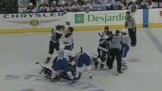 Sheldon Souray vs Cory Sarich Apr 23 2004 [upl. by Esir]