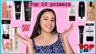 Top 10 affordable primers you have to try😍 For all skin types  kp styles [upl. by Billat]