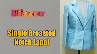 Single Breasted Notch Lapel Blazer [upl. by Lirbij263]