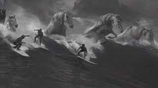 Guinness TV Commercial  Horses in Waves Surfer  Tick followed Tock followed  90s UK TV ADVERT [upl. by Gwendolen528]