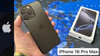 Apple iPhone 16 Pro Max  Unboxing and HandsOn [upl. by Tekcirk]