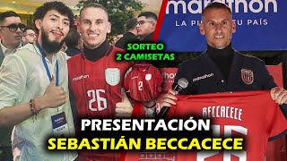 VOY A LA PRESENTACIÓN DE BECCACECE COMO NUEVO ENTRENADOR DE ECUADOR  SORTEO 2 NUEVAS CAMISETAS TRI [upl. by Ruskin]