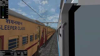 ICF VS LHB  PARALLAL RACE IN TRAIN SIMULATOR  INDIAN RAILWAYS  MSTS [upl. by Liba]