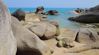 Lamai Beach Walk to find if the oil spills are gone Koh Samui Thailand [upl. by Neely]