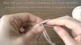 Double Knit Button Band Part 1 [upl. by Kirstyn400]