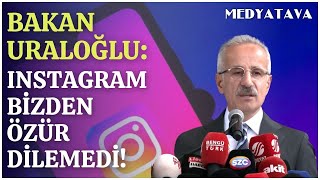 Bakan Uraloğlu Instagram erişim engelinin sebeplerini anlattı [upl. by Ennasus]