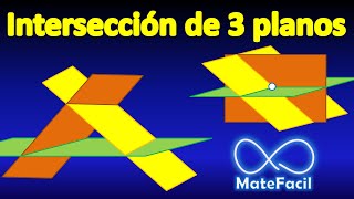 104 Posición relativa de 3 planos TODOS LOS CASOS [upl. by Danette]