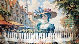 4K Music quotScarborough Fairquot with in acrylic painted Pictures and played on Keyboard [upl. by Ketchan]