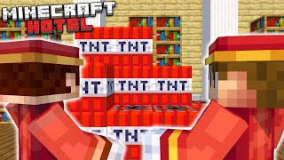 Minecraft Hotel  THE HOTEL BLOWS UP Minecraft Roleplay 10 [upl. by Jobie]