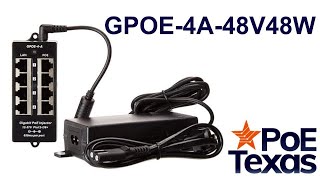 Connecting Your Midspan PoE Injector GPOE4A48v48w [upl. by Gilly]