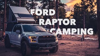 First Time Ford Raptor Camping  Go Fast Platform Camper [upl. by Nosneh]