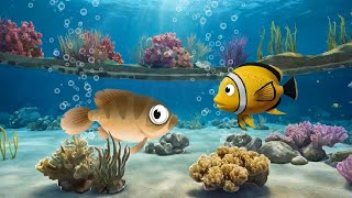 Lullaby for Babies to go to Sleep 🐟Baby Sleep Music🐟Soothing Fishes🐟Fish Animation fishlullaby 46 [upl. by Mehelhteb]