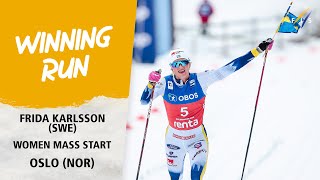 Karlsson goes solo to win 50 Mass at Holmenkollen  FIS Cross Country World Cup 2324 [upl. by Nanahs]