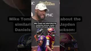 Jayden Daniels is the NEW Lamar Jackson Mike Tomlin Weighs In [upl. by Dunton]