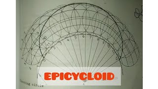 EPICYCLOID in  Technical drawing [upl. by Marcie]