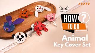 Leather Animal Key Covers Set DIY [upl. by Bartholomeus]