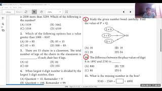 Grade 3 Maths Olympiad Class58 Computation Operation 31st Aug [upl. by Emmey]